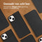 Accezz iPhone 14 - Book Case - Echt Nappa leer met pasjeshouder - Zwart