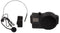 HQ-Power Draagbare stemversterker - met headset en draagriem - USB-SD FM-radio 5 W - zwart