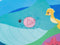 Sophie de Giraf Badmat - Antislip met Temperatuurindicator - Vrolijk Zeedieren Ontwerp - 70 x 39 cm