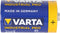 Varta 4020 Industrieel 1,5 volt max. 17500 mAh afmetingen ca. 61,5 x 34,2 mm Alkaline Mono, D, LR20