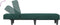 vidaXL - Chaise - longue - fluweel - donkergroen