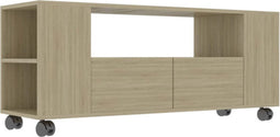 vidaXL - Tv-meubel - 120x35x48 - cm - bewerkt - hout - sonoma - eikenkleurig