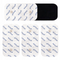 axion Electroden voor Compex - Dubbele Snap - 10×5 cm - Wit/Grijs (4 stuks)