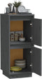 vidaXL - Dressoir - 31,5x34x75 - cm - massief - grenenhout - grijs