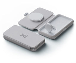 Xtorm - Foldable Wireless Travel Charger - 3in1 - Grijs