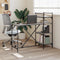 vidaXL - Computerbureau - met - schappen - 120x47x109 - cm - grijs - sonoma