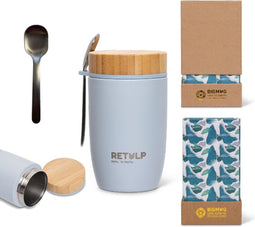Retulp Big Mug Premium - Thermos - Lunchbox - 500 ml - Grey - RVS
