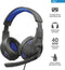 Trust GXT 307 RAVU - Over-ear gamingheadset - Opvouwbare microfoon en verstelbare hoofdband - Grijs/Blauw