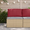 vidaXL - Ligbedkussen - voor - Rugleuning - - - Wijnrood - - - 80x40x12 - cm - - - Oxford - Stof