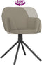vidaXL - Eetkamerstoelen - draaibaar - 2 - st - fluweel - lichtgrijs