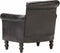 vidaXL Fauteuil echt geitenleer zwart