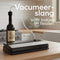 KitchenBrothers KB667 - Vacuüm Sealer - 12L/min - 6 standen - Zwart/RVS (2m Folierol 5 Vacumeerzakken Vacuumslang)