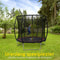 Dunlop Trampoline 6FT - 183 x 50 CM - Trampoline met Veiligheidsnet 200 CM - Kinder Trampoline - Max. 80 KG - Zwart/Rood