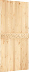 vidaXL - Schuifdeur - met - beslag - 95x210 - cm - massief - grenenhout