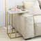 SoBuy FBT87-G - Bijzettafel - Gouden Frame - 48x61x30 cm