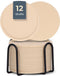 Castagnola Siliconen Onderzetters - Onderzetters - Set van 12 - Beige
