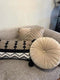 Dutch Decor PHILLY - Sierkussen velvet 45x45 cm - Cobble Stone - beige - Inclusief binnenkussen