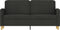 vidaXL - Tweezitsbank - 140 - cm - stof - zwart