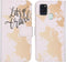 iMoshion Hoesje Geschikt voor Samsung Galaxy A21s Hoesje Met Pasjeshouder - iMoshion Design Softcase Bookcase - Wit / Meerkleurig / Goud / Let's Go Travel White