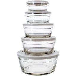 Set van 5 kommen - MENASTYL - 5039038 - 150 ml, 230 ml, 400 ml, 610 ml en 940 ml - Duurzame kunst...