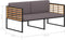 vidaXL - Tuinbank - met - kussens - 136 - cm - massief - acaciahout - donkergrijs