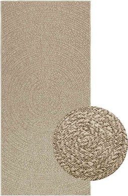 vidaXL - Vloerkleed - ZIZUR - beige - binnen - en - buiten - 100x200 - cm - jute - look