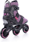 Tempish Ayroo 3x90 - Dames Skeelers - 90mm Radical PU-wielen - Zwart Roze - 39