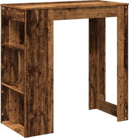 vidaXL - Bartafel - met - rekken - 102x50x103,5 - cm - bewerkt - hout - oud - houtkleur