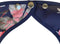 Secobed Wasbare slab - Met opvangbak - Blauw met roze bloemen - 50 x 75 cm