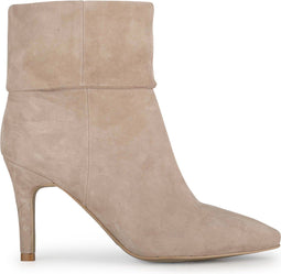 PS Poelman HAILEY - Enkellaarsjes - Suède - 9 cm naaldhak - Taupe