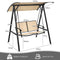 Coast Tuinschommel - 2-Zits - Verstelbare Luifel - Metaal - 152 x 112 x 165 cm - Beige