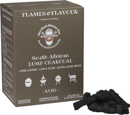 Flames & Flavour - Zuid-Afrikaanse Black Wattle - Premium Restaurant Houtskool 8,5 KG