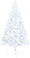 vidaXL - Kunstkerstboom - met - standaard - half - 120 - cm - PVC - wit