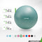 Tunturi Anti Burst Fitnessbal - Yoga bal 55 cm - 220 kg belastbaar - Incl Pomp - Petrol