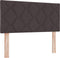 vidaXL - Hoofdbord - met - Diamantvormige - Blokken - Donkerbruin - 90 - cm - Stof
