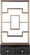 Richmond Interiors Wandkast Hunter 2-laden (Black rustic)