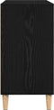 vidaXL - Dressoir - Zwart - Eiken - 103,5x35x70 - cm