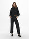 ONLY ONLPOPTRASH-SUKI LIFE MW PANT - Broek met wijde pijpen - Mid waist - Loose fit - Maat XS/30