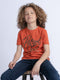 Petrol Industries - Jongens Artwork T-shirt Chewelah - Oranje - Maat 104