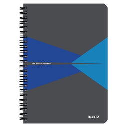 Leitz Office Notitieboek - A5 - Gelijnd - Spiraalgebonden - Kartonnen kaft - Rood - 5 stuks