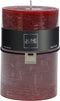 J-Line cilinderkaars - bordeaux - XL - 95U - 6 stuks
