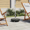 vidaXL - Parasolvoet - rond - 30 - kg - graniet - zwart