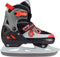 Nijdam Red Raider - 2-in-1 Combo Skeelers - Verstelbaar Maat 33-36 - Zwart/Rood