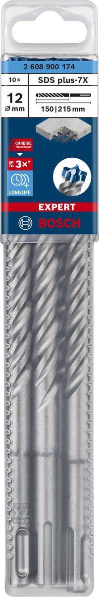 Bosch Expert SDS plus-7X - Hamerboor - 4 snijkanten - Langdurig gebruik