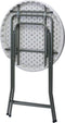 Brixy Statafel - Partytafel - Robuust en Weersbestendig - Inklapbaar - 80cm x 110cm - Wit/Grijs
