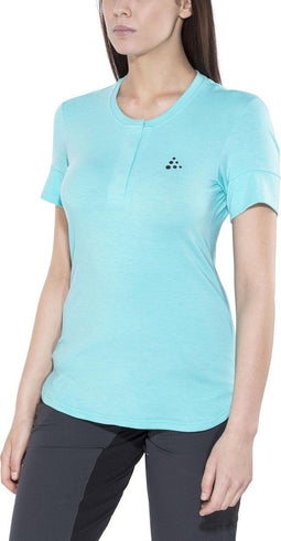 Craft Ride Wielrenshirt - Dames - Goede vochtafdrijvende eigenschappen - Blauw