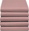 //Hoeslaken double jersey 1 pers. - 80-90x200/220cm & 100x200cm (22) dusty rose (tot 25 cm) Damai