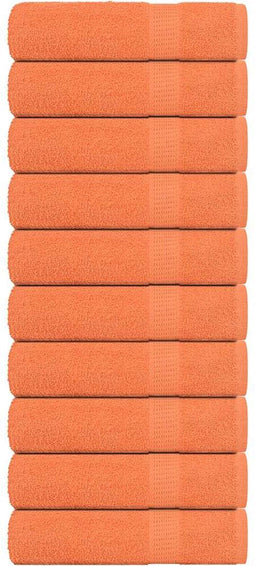 vidaXL - Douchehanddoeken - 10 - st - 70x140 - cm - 360 - g/m² - 100% - katoen - oranje