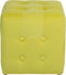 WISCONSIN - Hocker - Geel - Fluweel