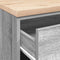 vidaXL - Garagekast - 60x51x85 - cm - massief - grenenhout - grijs - sonoma